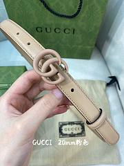 Gucci beige 2cm belt - 1