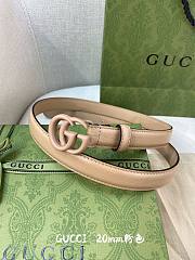 Gucci beige 2cm belt - 4