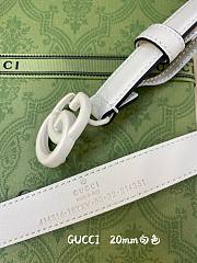 Gucci white 2cm belt - 6