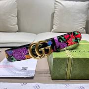 Gucci flower pattern belt 3cm - 6