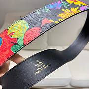 Gucci flower pattern belt 3cm - 5