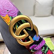 Gucci flower pattern belt 3cm - 3