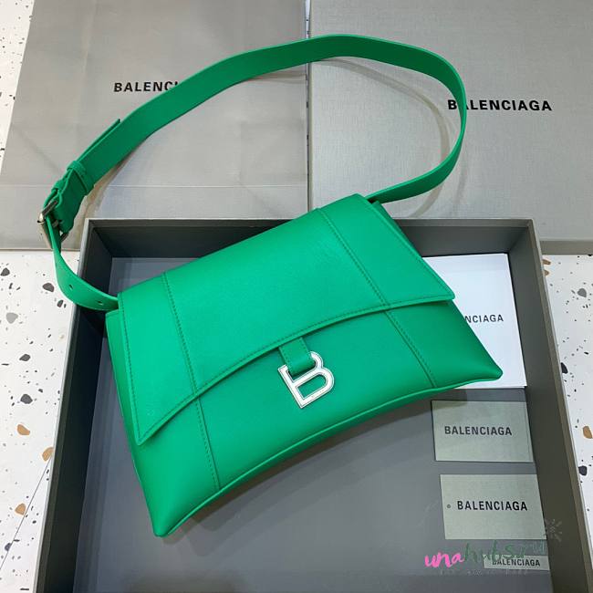 Balenciaga Downtown green shoulder bag - 1