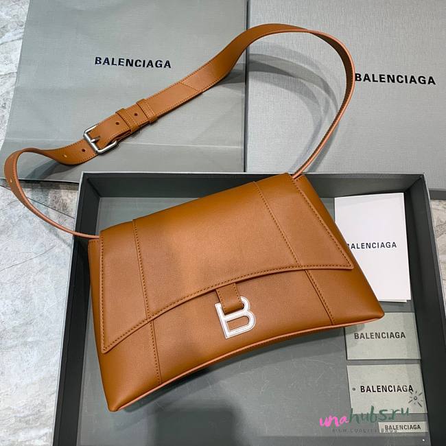 Balenciaga Downtown brown shoulder bag - 1