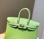 Hermes togo green mint crocodile 25cm - 5