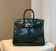 Hermes birkin green crocodile 25cm - 1