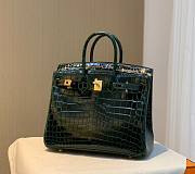 Hermes birkin green crocodile 25cm - 6