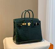 Hermes birkin green crocodile 25cm - 5