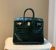 Hermes birkin green crocodile 25cm - 2