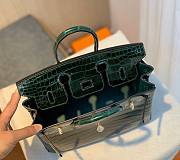 Hermes birkin green crocodile 25cm - 4