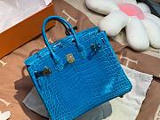 Hermes birkin blue crocodile 25cm - 6