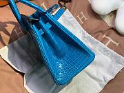 Hermes birkin blue crocodile 25cm - 5