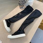 Rick Owens high top leather sneakers - 4