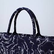 Dior Book Tote Blue Dior Roses Embroidery 41cm Bag - 5