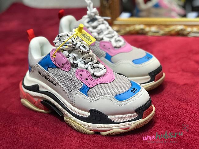 Balenciaga triple S pink + blue - 1