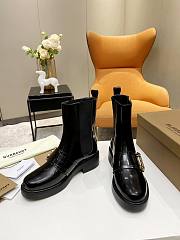 Burberry black patent leather boots - 3