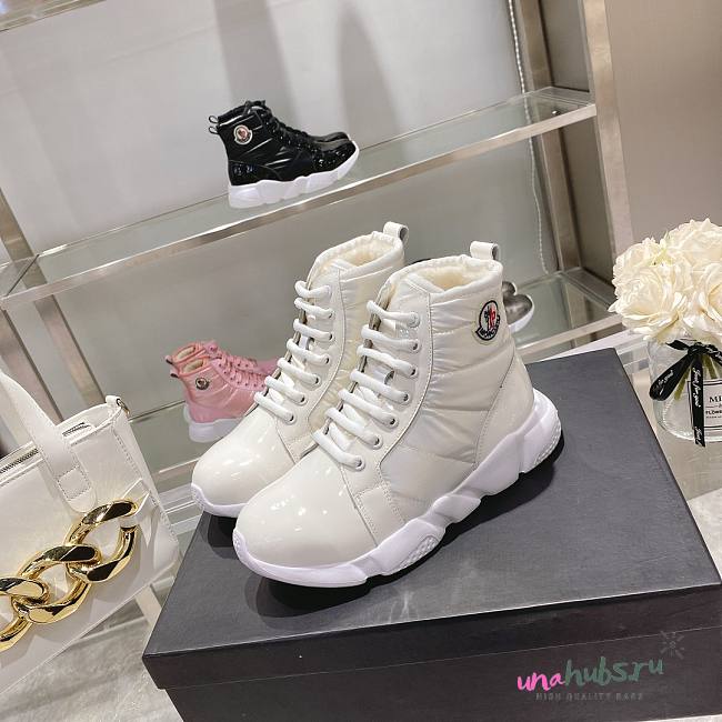 Moncler white boot - 1