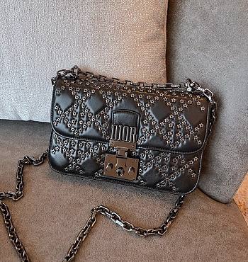 Dior Lucky Addict black chain bag