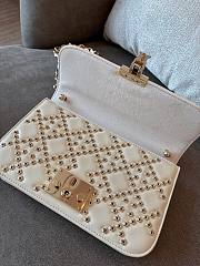 Dior Lucky Addict white chain bag - 4