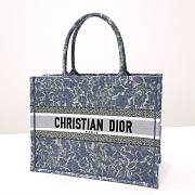 Dior Book Tote Embroidery Denim Effect 36cm Bag - 4