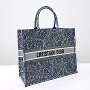 Dior Book Tote Embroidery Denim Effect 41cm Bag - 5