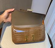 Hermes Shiny Crocodile Constance Brown Bag - 3