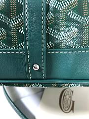 Goyard bucket green leather bag - 5