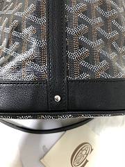 Goyard bucket black leather bag - 4