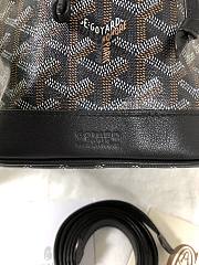 Goyard bucket black leather bag - 3