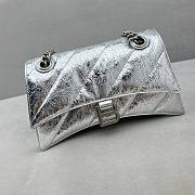 Balenciaga Crush small chain-strap silver shoulder bag - 6