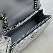 Balenciaga Crush small chain-strap silver shoulder bag - 4