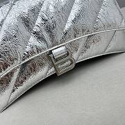 Balenciaga Crush small chain-strap silver shoulder bag - 3