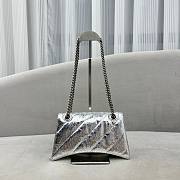 Balenciaga Crush small chain-strap silver shoulder bag - 2