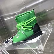 Balenciaga green puffer boots - 3