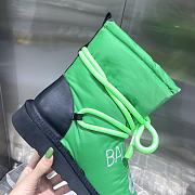 Balenciaga green puffer boots - 4