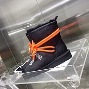 Balenciaga orange puffer boots - 3