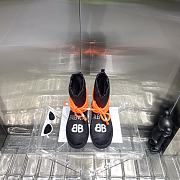 Balenciaga orange puffer boots - 4