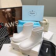 Prada rubber white boots - 5