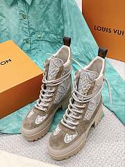 Louis Vuitton gray boots - 4