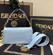 Fendi x Versace Baguette Blue Medium Bag - 5