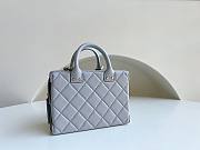Chanel Vanity Case Calfskin Gray Bag - 2