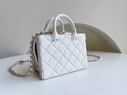 Chanel Vanity Case Calfskin White Bag - 4