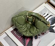 Dior caro tulip green yellow bag - 6