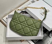 Dior caro tulip green yellow bag - 5