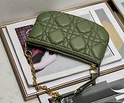 Dior caro tulip green yellow bag - 4