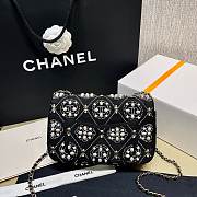 Chanel Pearl Strass CC Velvet Mini Flap Bag - 3