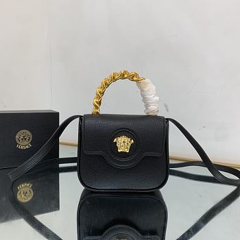 Versace La Medusa black mini bag