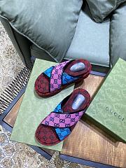 Gucci denim flatform slippers - 4