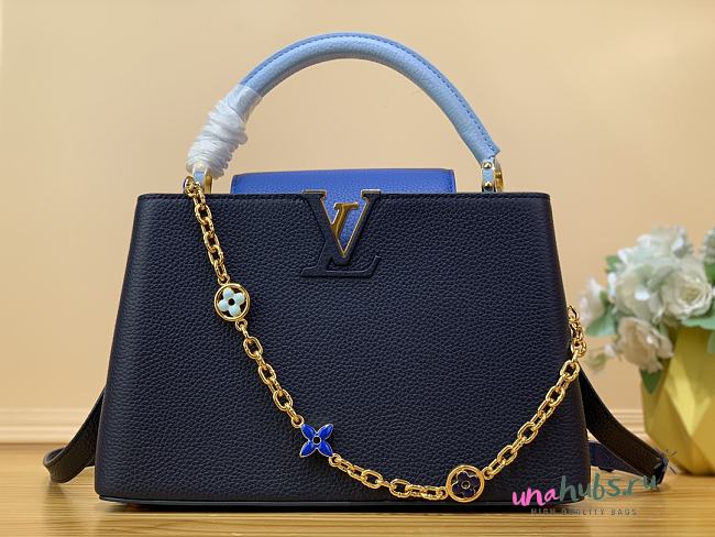 Louis Vuitton Capucines Blue MM M20708 - 1