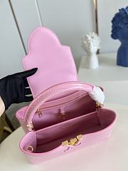 Louis Vuitton Pink Crocodile Capucines PM - 5